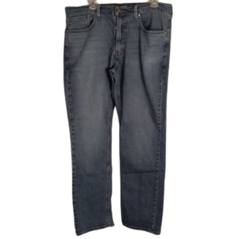 Signature By Levi Strauss W36 L32 Mens Athletic Jeans Medium Wash Blue Denim